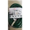 Image 2 : HEAVY DUTY 100 FOOT EXTENSION 3 OUTLET GREEN EXTENSION CORD. 12AWG/3C