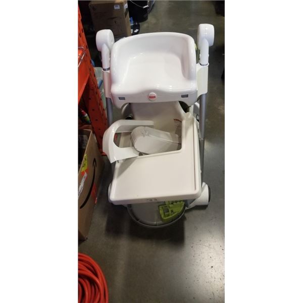 HIGH CHAIR WITH 2 SEATS INCLUDING ATTACHMENTS