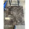 Image 5 : MARBLE LOOK SIDE TABLE AND BLACK COUNTER STOOL