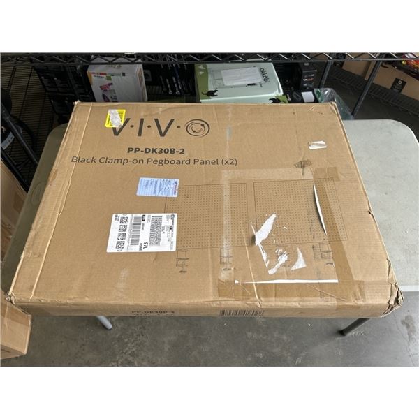 VIVO BLACK CLAMP-ON PEGBOARD PANEL (X2)