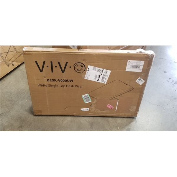 VIVO WHITE SINGLE TOP DESK RISER