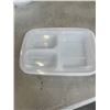 Image 2 : BOX OF 3 COMPARTMENT CONTAINERS WITH LIDS