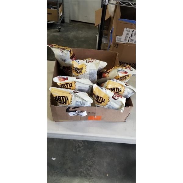 8 BAGS ORION CHURROS FLAVOR TURTLE CHIPS. BB AUG 2026