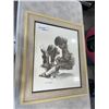 Image 1 : JOANNE THOMPSON BROTHER + SISTER FRAMED PRINT