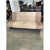 Image 1 : BROWN MICROFIBRE RECLING SOFA