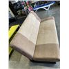 Image 2 : BROWN MICROFIBRE RECLING SOFA