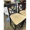 Image 3 : 4 X BACK STOOLS WITH DARK FINISH