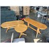 Image 1 : 3 PIECE OAK TABLE SET