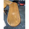 Image 3 : 3 PIECE OAK TABLE SET