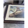 Image 3 : 43" X 33" COUGAR FRAMED PRINT SIGNED KALON GAUGHAN