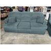 Image 5 : GREEN FABRIC SOFA  AND LOVE SEAT