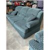 Image 7 : GREEN FABRIC SOFA  AND LOVE SEAT