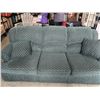 Image 8 : GREEN FABRIC SOFA  AND LOVE SEAT