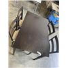 Image 1 : DINING TABLE WITH DARK FINISH AND 4 CHAIRS