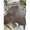 Image 2 : DINING TABLE WITH DARK FINISH AND 4 CHAIRS