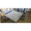 Image 4 : 3 PIECE PATIO SET - TABLE WITH GLASS-LOOK TOP AND 2 CHAIRS,