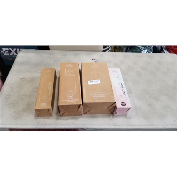 4 MONT-CLAIR WATER BOTTLES