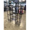 Image 3 : BRAND NEW BLACK 4 TIER STORAGE RACK W/ SHELVES AND STORAGE BASKETS - 60" TALL, 50" WIDE, 14" DEEP