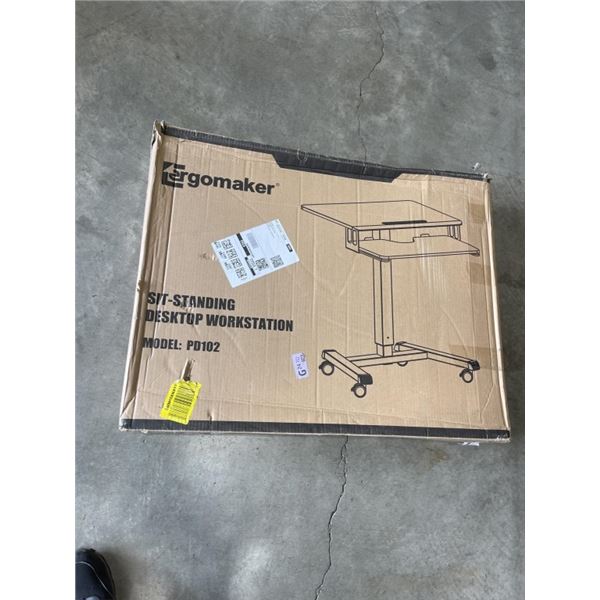 ERGOMAKER SIT TO STAND DESKTOP WORKSTATION