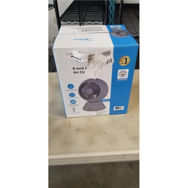 MIDEA TURBO BREEZE DIGITAL AIR CIRCULATOR TABLE FAN 6" - TESTED WORKING