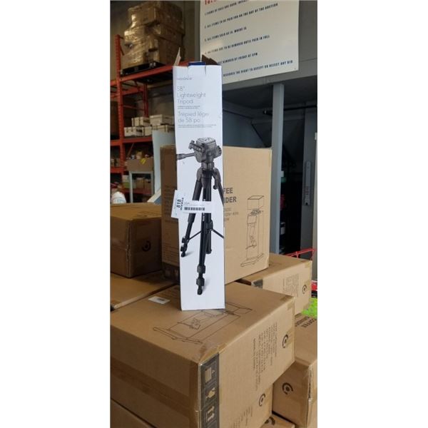 58" INSIGNIA  LIGHT WEIGHT TRIPOD, RETAIL $79