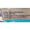 Image 3 : BEST BUY ESSENTIALS 47-84" TILTING TV WALL MOUNT, RETAIL $69