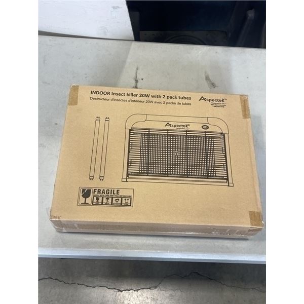NEW ASPECTEK INDOOR INSECT KILLER 20W WITH 2 PACK TUBES