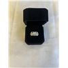 Image 1 : NEW S925 1.0CT SIMULATED DIAMOND (CZ) MANS RING, RESIZEABLE, MOUNTED IN 925 STERLING SILVER W/ WHITE