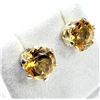 Image 1 : STERLING SILVER NATURAL CITRINE EARRINGS, W/A $550.00. CITRINE IS THE BIRTHSTONE FOR NOVEMBER.