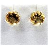 Image 2 : STERLING SILVER NATURAL CITRINE EARRINGS, W/A $550.00. CITRINE IS THE BIRTHSTONE FOR NOVEMBER.