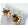 Image 3 : STERLING SILVER NATURAL CITRINE EARRINGS, W/A $550.00. CITRINE IS THE BIRTHSTONE FOR NOVEMBER.