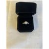 Image 1 : NEW S925 1.0CT SIMULATED DIAMOND (CZ) TWIST RING, SIZE 6 MOUNTED IN 925 STERLING SILVER W/ WHITE GOL