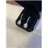 Image 2 : NEW S925 2.0CT EACH PEAR CUT SIMULATED DIAMOND (CZ) HALO DANGLE EARRINGS, MOUNTED IN 925 STERLING SI