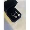Image 3 : NEW S925 2.0CT EACH PEAR CUT SIMULATED DIAMOND (CZ) HALO DANGLE EARRINGS, MOUNTED IN 925 STERLING SI