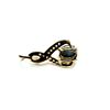 Image 3 : GOLD PLATED STERLING SILVER NATURAL BLUE SAPPHIRE AND CZ PENDANT, W/A $550.00. SAPPHIRE IS THE BIRTH