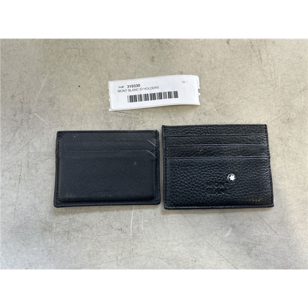 MONT BLANC ID HOLDERS. UNAUTHENICATED