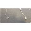 Image 3 : 3 - 925 CHAIN NECKLACES W/ PENDANTS, TANGLED 925 NECKLACE AND BROKEN SILVER TONE CHAIN