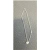 Image 4 : 3 - 925 CHAIN NECKLACES W/ PENDANTS, TANGLED 925 NECKLACE AND BROKEN SILVER TONE CHAIN