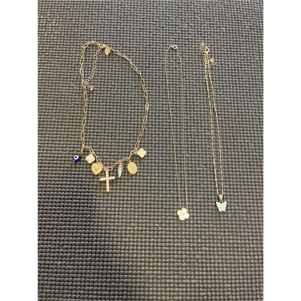 3 NECKLACES, ONE IS 925