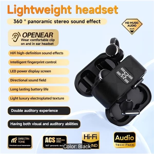 NEW 2026 DESIGN TRUE WIRELESS EARBUDS AND CLIP ON CAMPANION EARBUDS SET
