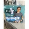 Image 2 : CASE OF DEPENDS MEN S-M DIAPERS. 92 DIAPERS
