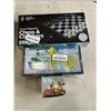 Image 2 : YELLOW MOUNTAIN CHINESE MAHJONG SET IN HARD CASE AND TRAVEL MAGNETIC CHESS & CHECKERS SET, AND MARBL
