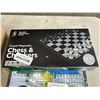 Image 3 : YELLOW MOUNTAIN CHINESE MAHJONG SET IN HARD CASE AND TRAVEL MAGNETIC CHESS & CHECKERS SET, AND MARBL
