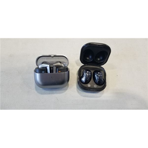 2 PAIRS OF SAMSUNG BLUETOOTH EARBUD SETS