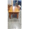 Image 2 : SOLID PINE FARMHOUSE DINING TABLE WITH 4 CHAIRS