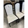 Image 3 : 3 BLACK UPHOLSTERED CHAIRS