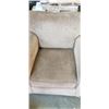 Image 2 : BROWN UPHOLSTERED ARM CHAIR