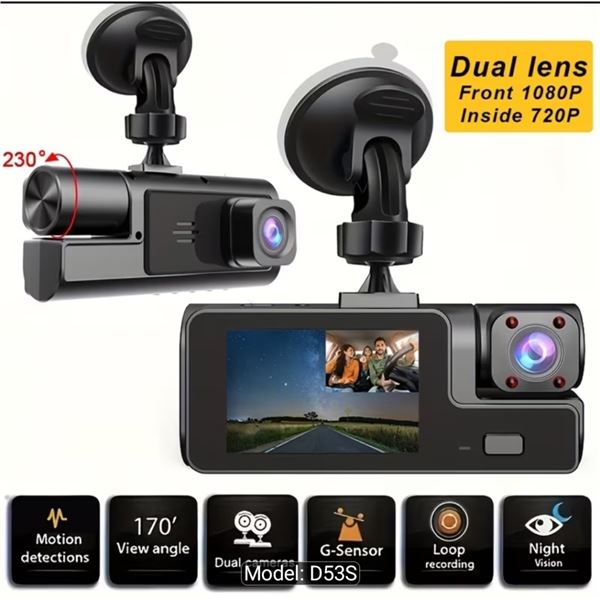 NEW DUAL CAMERA 1080 FHD DASHCAM