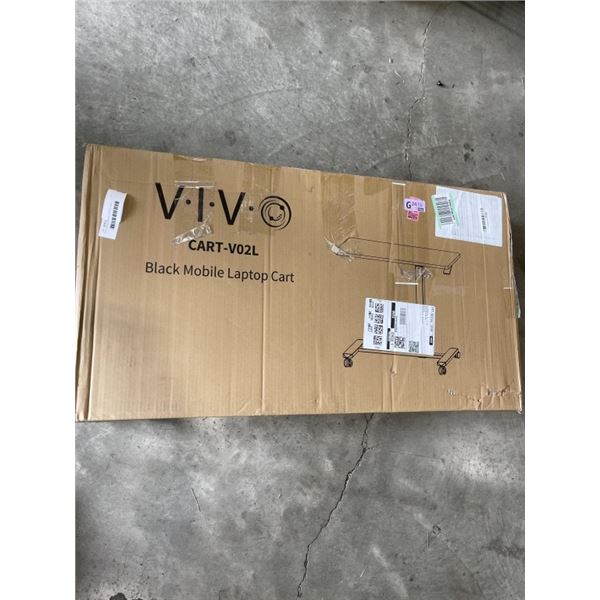 VIVO BLACK MOBILE LAPTOP CART