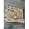 Image 1 : VIVO BLACK 36" X 24" TABLE TOP AND VIVO BLACK ELECTRIC DUAL MOTOR DESK FRAME